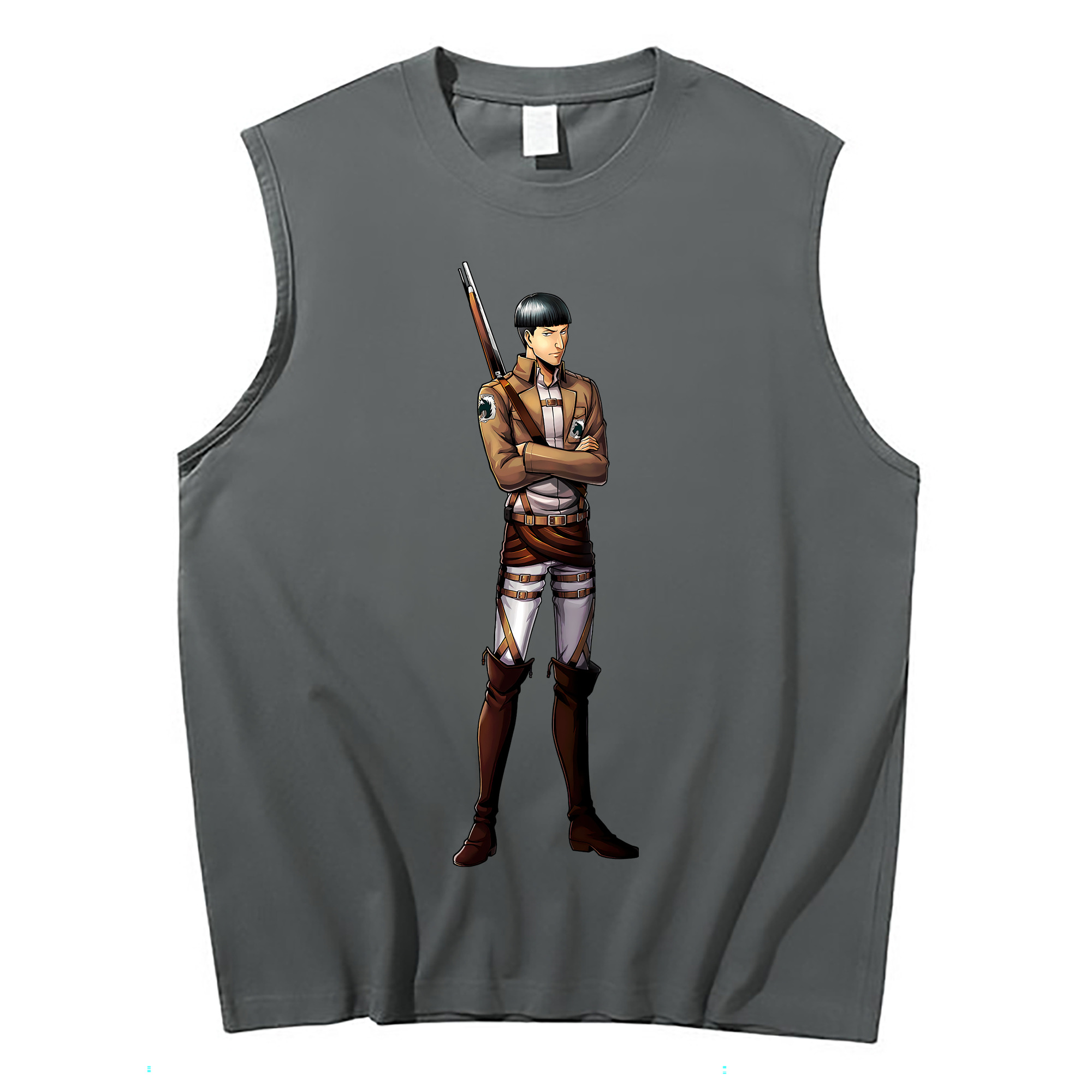 （画像用） 進撃の巨人 Attack on Titan コットン100％タンクトップ（フロントプリント）